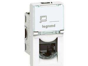 Розетка 1xRJ45 Cat.6 FTP 1М Бял Legrand Mosaic